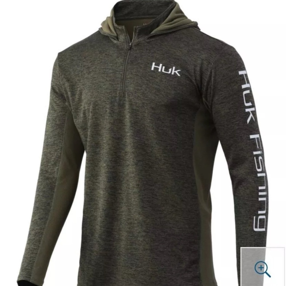 huk icon X coldfront hoddie Green (Kalamata)